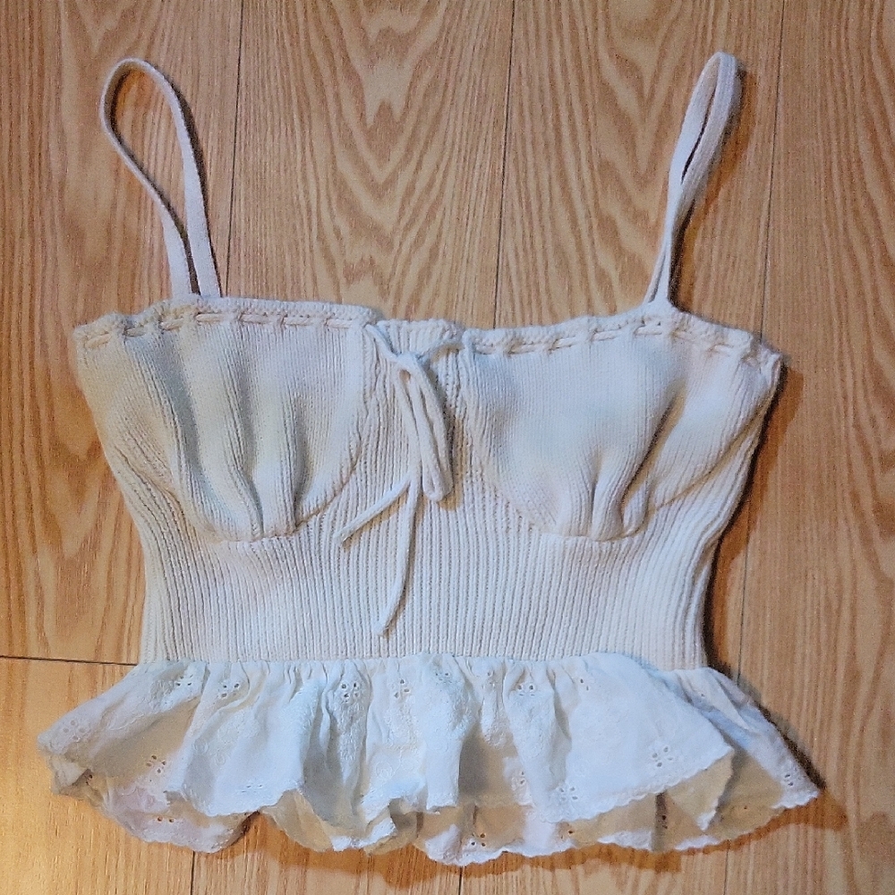 Elegant Cream Women's Top, NWOT